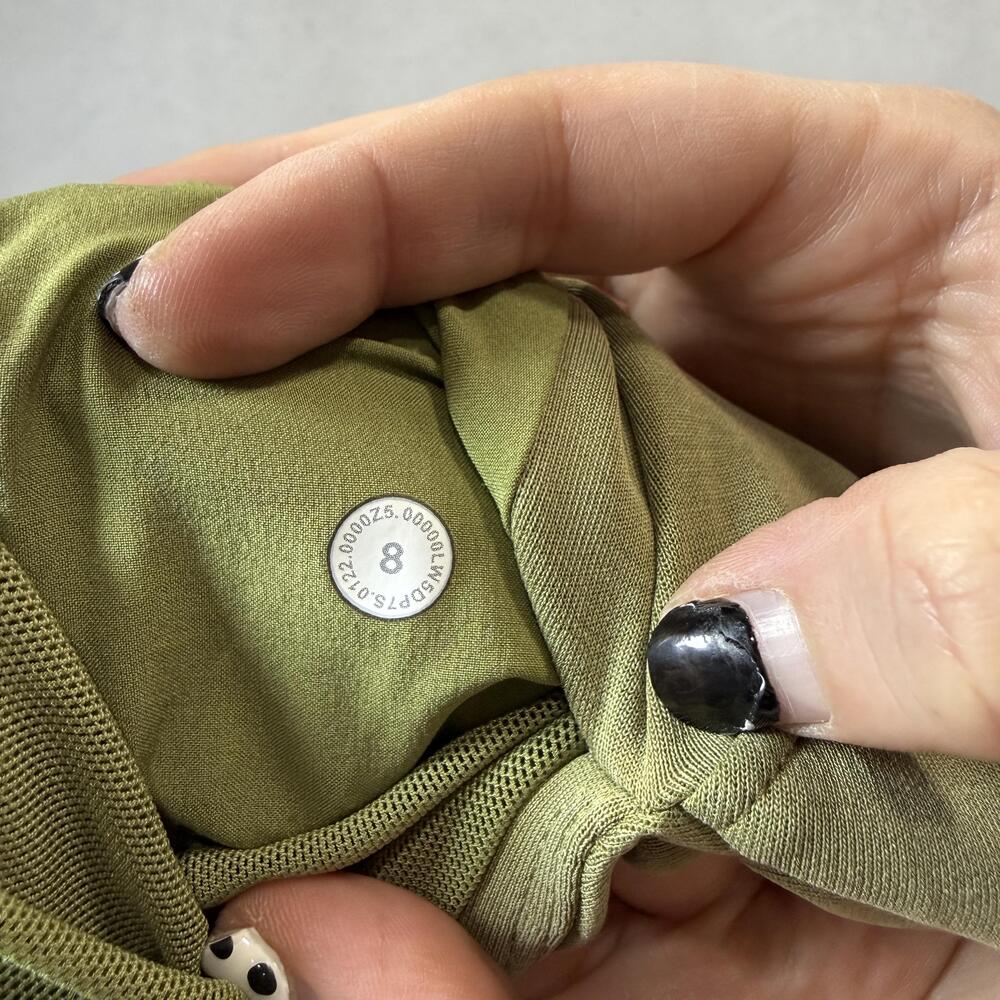 Lululemon Jogger Pants Womens 8 Green Elastic Cuff Pockets Lounge Athletic - Picture 8 of 9